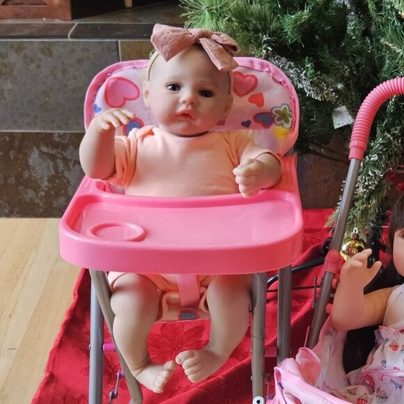 Other - 🆕18inch Realistic Full Vinyl Body Newborn Baby Dolls Girl Doll With Accessories